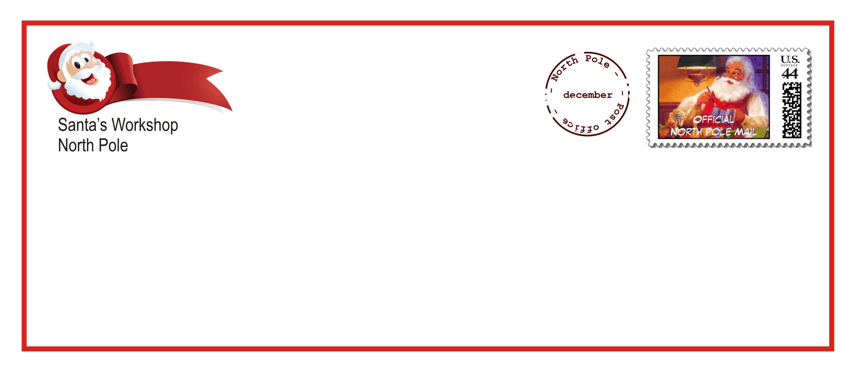Printable Santa Letter Envelopes That Come With The Upgraded Letter