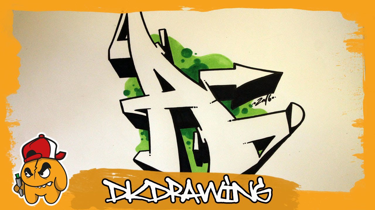 Graffiti Alphabet Tutorial How To Draw Graffiti Letters Letter A
