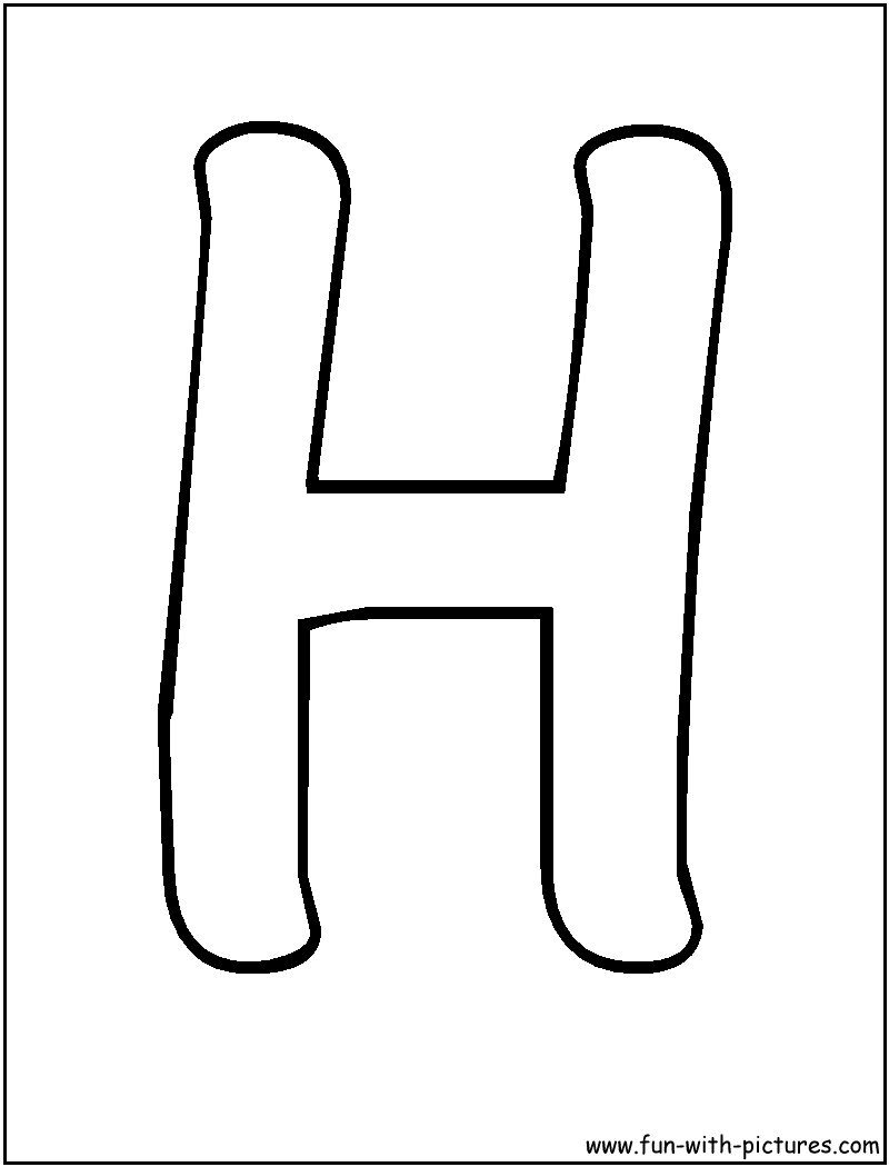 Great Of Printable Bubble Letters H Letters