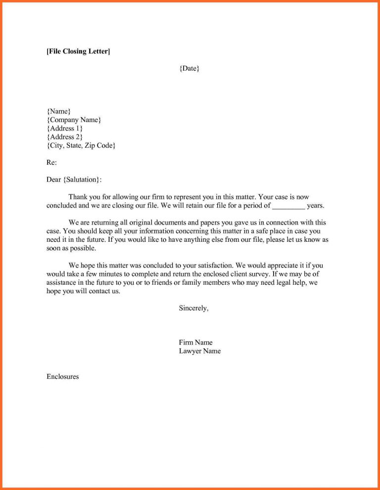 closing statement application letter