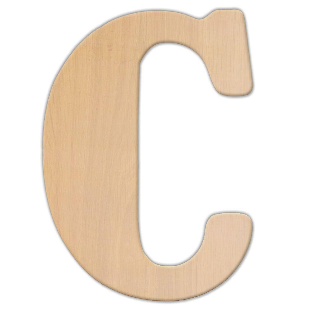 Jeff Mcwilliams Designs 23 In Oversized Unfinished Wood Letter C