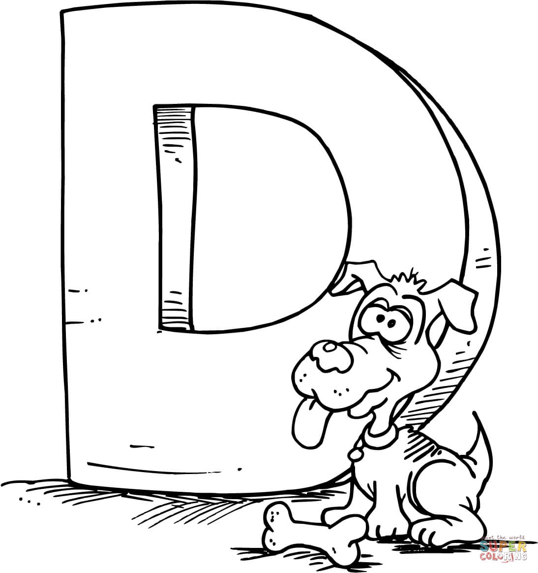 Letter D Coloring Pages Free Coloring Pages