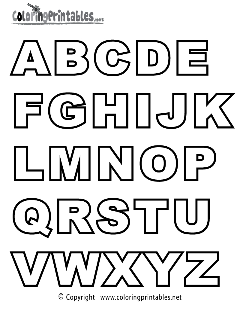 Printable Letters Of The Alphabet