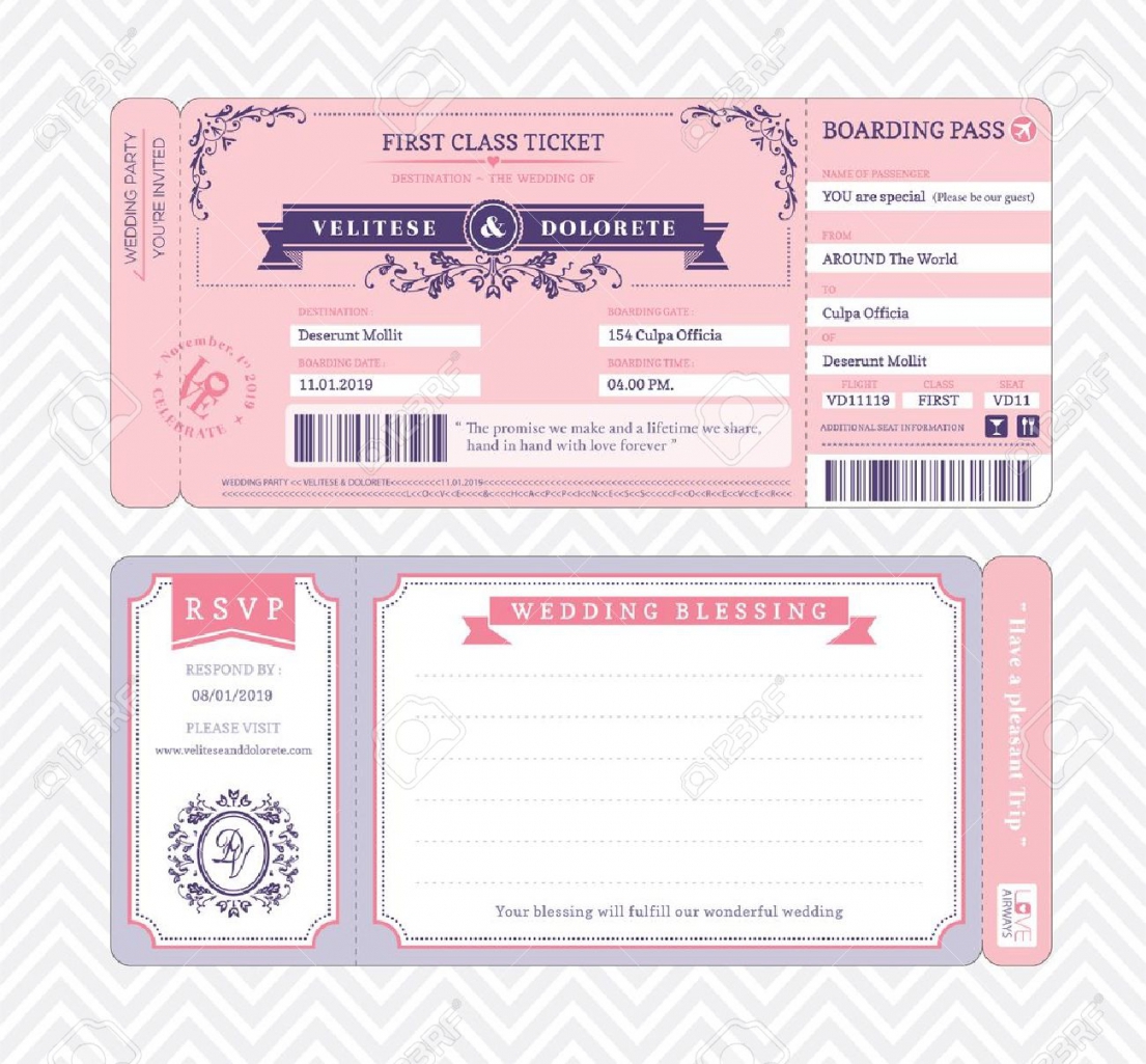 Boarding Pass Template Free Download
