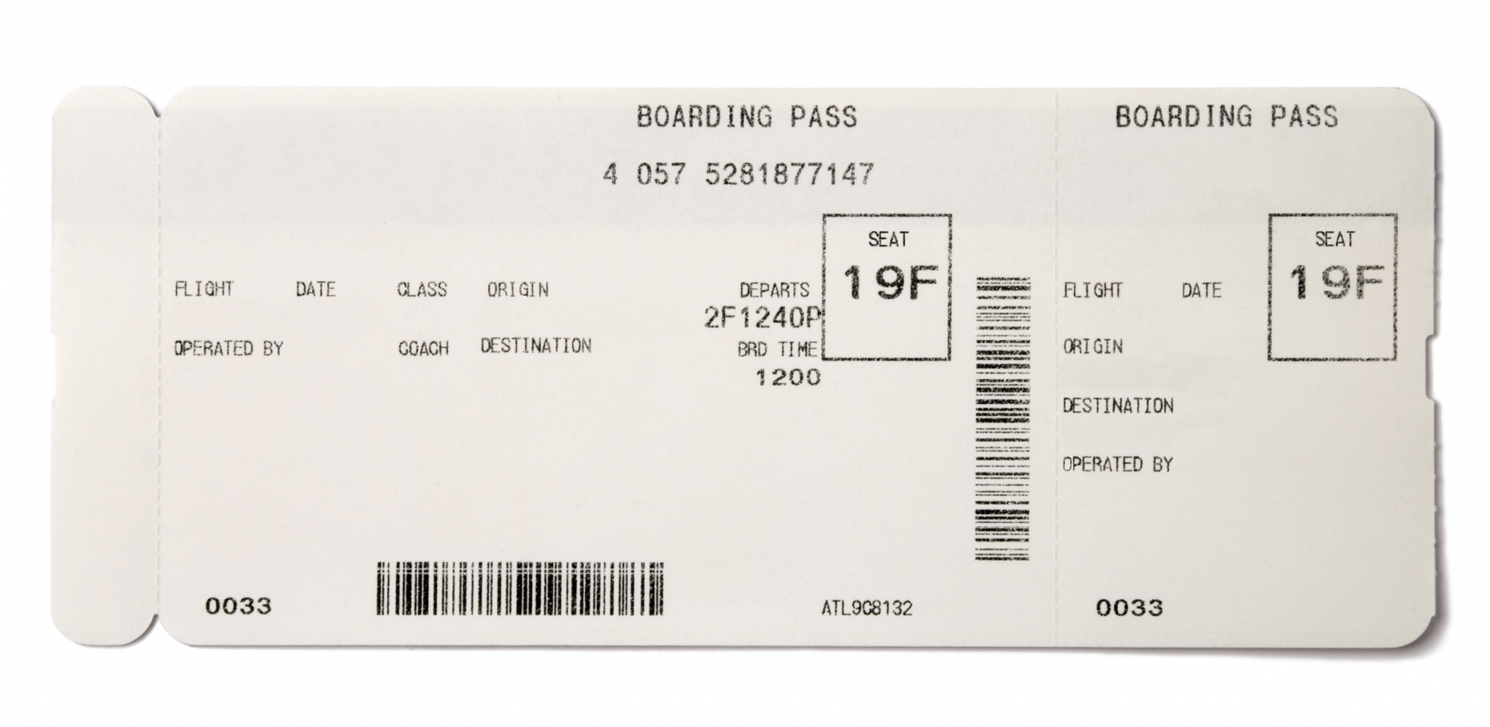 Fake Boarding Pass For Gift