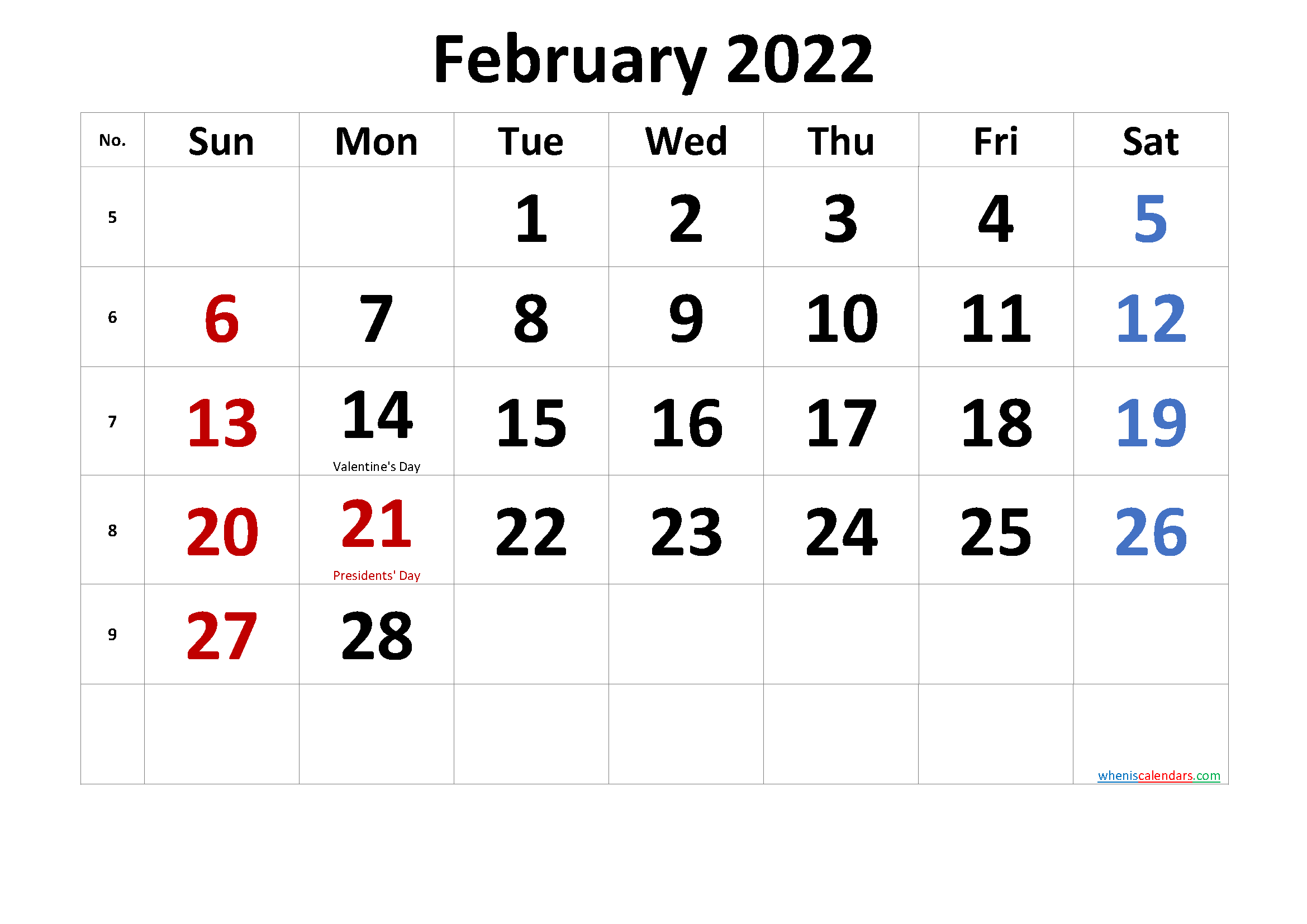 Календарь февраль 25